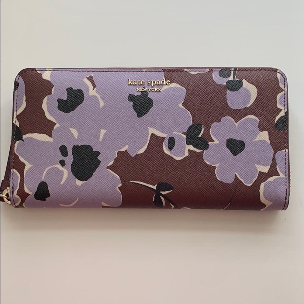 cameron floral bouquet large continental wallet